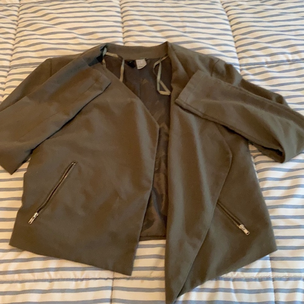 Army green blazer